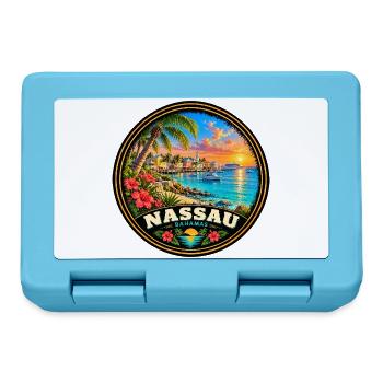 Nassau Bahamas Strand Urlaub Tauchen Korallenriff - Brotdose - Saphirblau - Vorne
