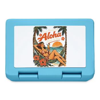 Permanent Aloha State of Mind – Pin-Up Design - Brotdose - Saphirblau - Vorne