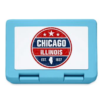 Chicago - Illinois - 1837 - United States  America - Brotdose - Saphirblau - Vorne