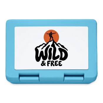 Wandern – Wild & Free Outdoor - Brotdose - Saphirblau - Vorne