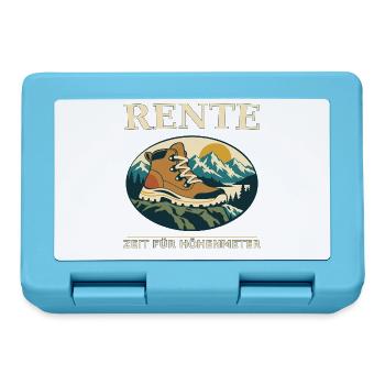 Rente: Zeit für Höhenmeter - Brotdose - Saphirblau - Vorne
