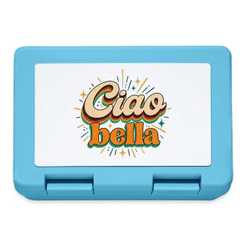 Ciao Bella - Italien - Italy - Italia - Gruss - Brotdose - Saphirblau - Vorne