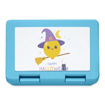 Zitronenhexe Happy Halloween - Brotdose - Saphirblau - Vorne