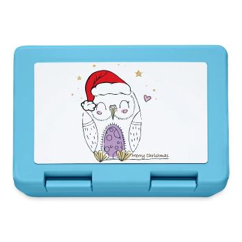 Merry Christmas - Brotdose - Saphirblau - Vorne