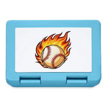 Flaming BaseBall - Brotdose - Saphirblau - Vorne