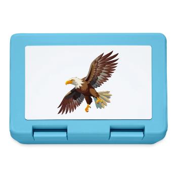 Fliegender Weißkopfseeadler - Brotdose - Saphirblau - Vorne