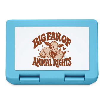 Big Fan Of Animal Rights - Brotdose - Saphirblau - Vorne
