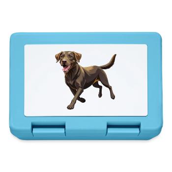 Labrador Retriever Hundelauf - Brotdose - Saphirblau - Vorne