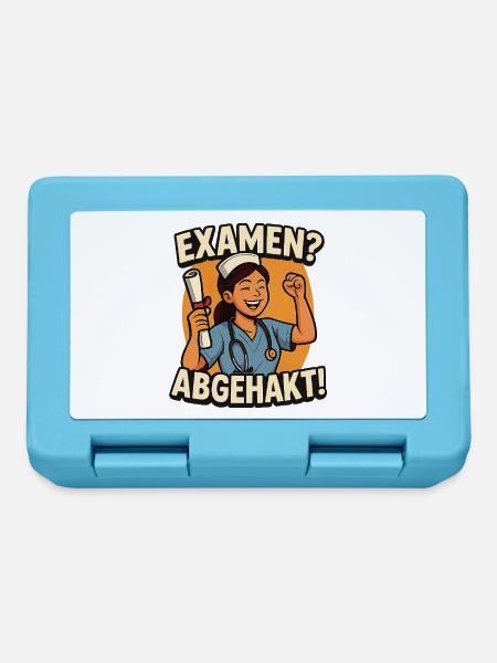 Examen abgehakt – Geschenk zum Abschluss - Brotdose - Saphirblau