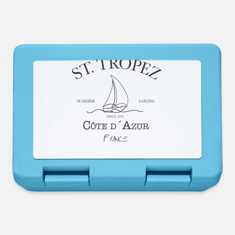 St Tropez Summer Sailing grey edition - Boîte à goûter - bleu saphir