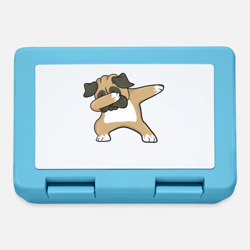 Mops - Brotdose - Saphirblau