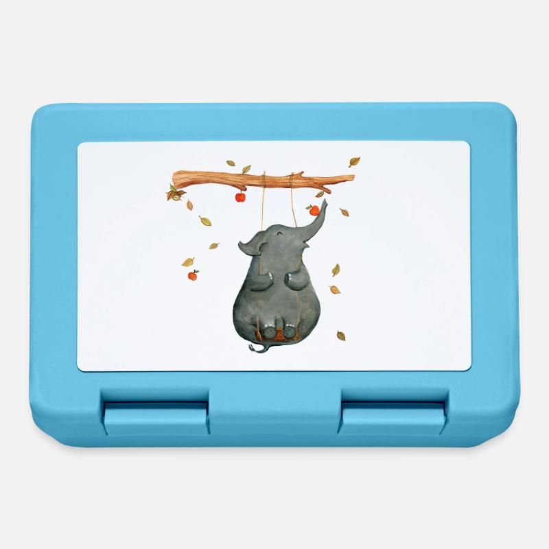 elephant - Lunchbox - sapphire blue