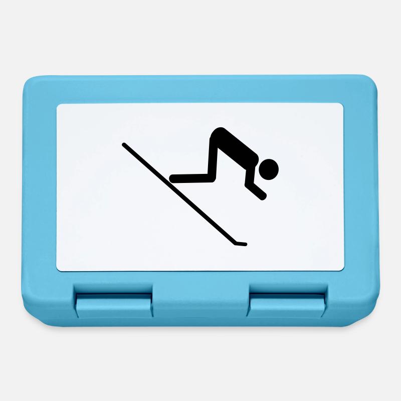 ski-run icon - Lunchbox - sapphire blue