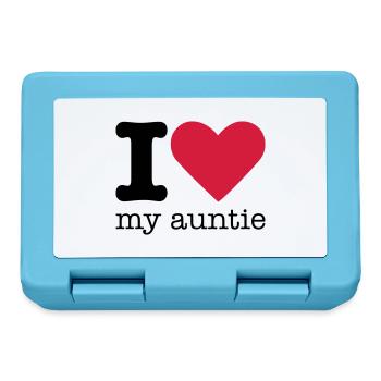 I Love My Auntie - Brotdose - Saphirblau - Vorne