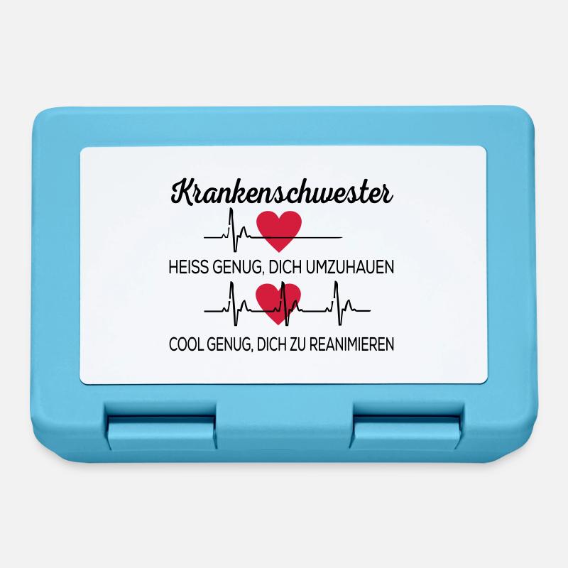 Krankenschwester - Brotdose - Saphirblau