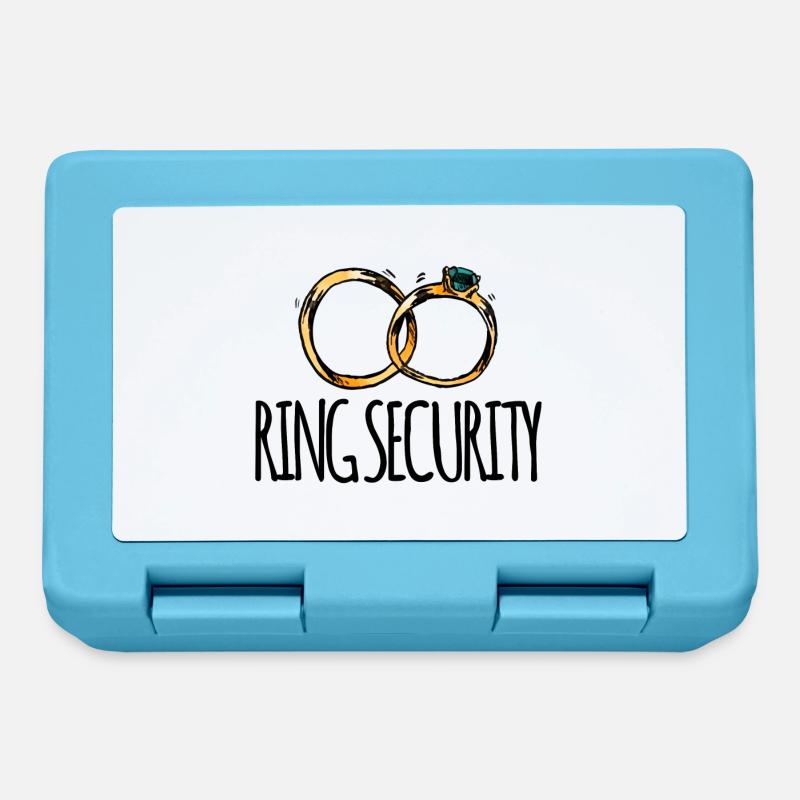 Hochzeit / Heirat: Ring Security - Brotdose - Saphirblau