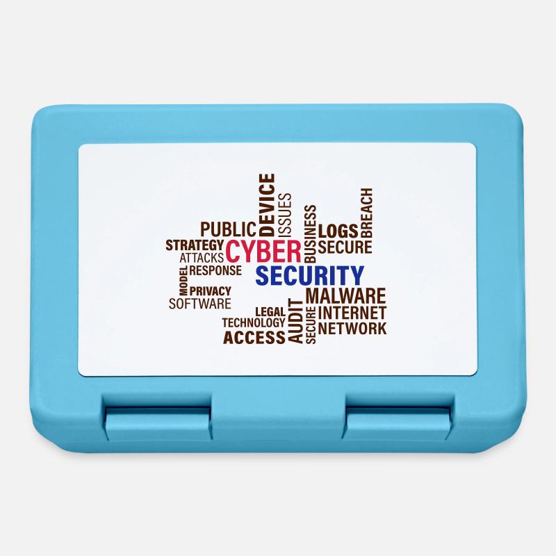Cyber sécurité - Boîte à goûter - bleu saphir