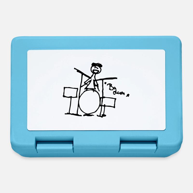 Batteur - BA dum - - Boîte à goûter - bleu saphir