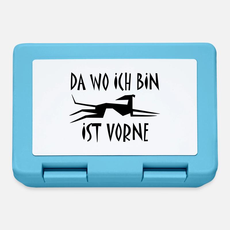 Windhund - Brotdose - Saphirblau