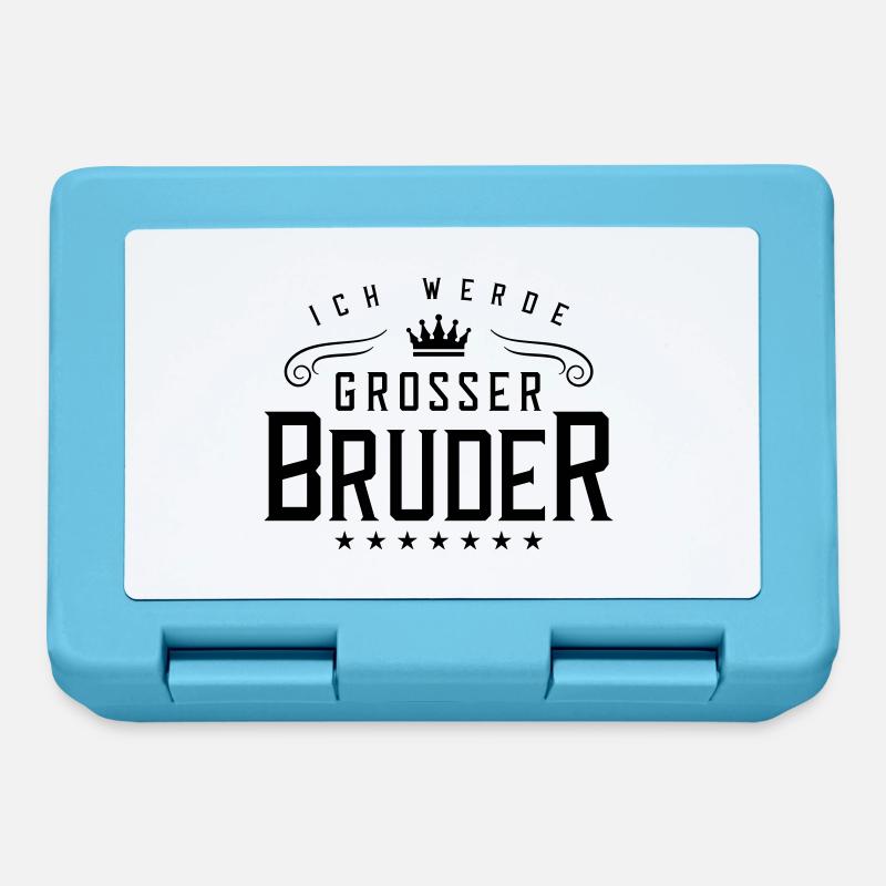 ich werde grosser bruder - Brotdose - Saphirblau