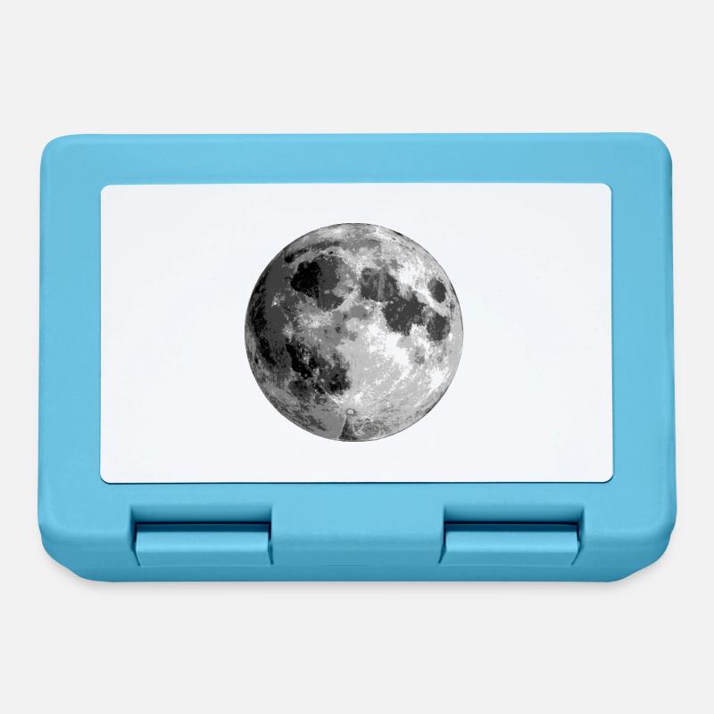 Lune - Boîte à goûter - bleu saphir