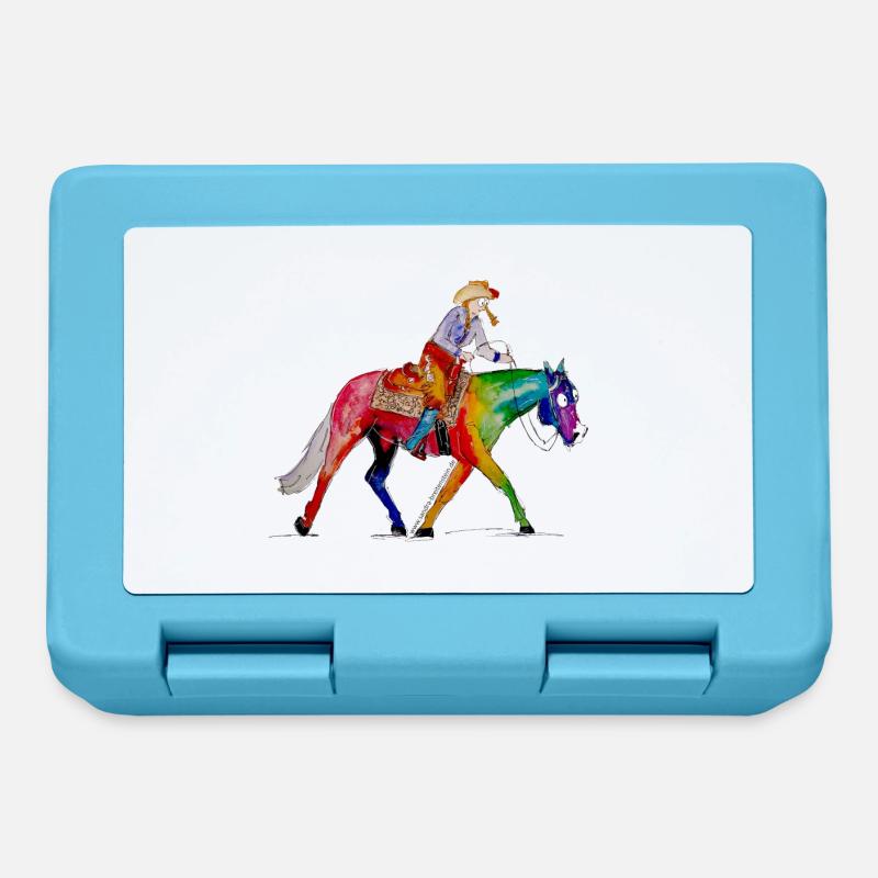 Ranch Riding - Brotdose - Saphirblau