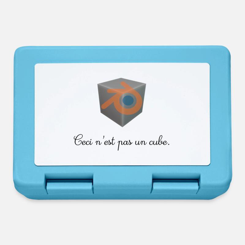This is not a cube - Lunchbox - sapphire blue