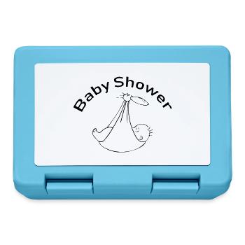 Grossesse Baby shower Babyshower Boy Girl - Boîte à goûter - bleu saphir - Devant