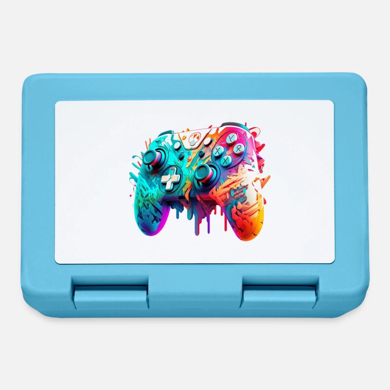 Neon Gaming Controller / Kontroller - Brotdose - Saphirblau