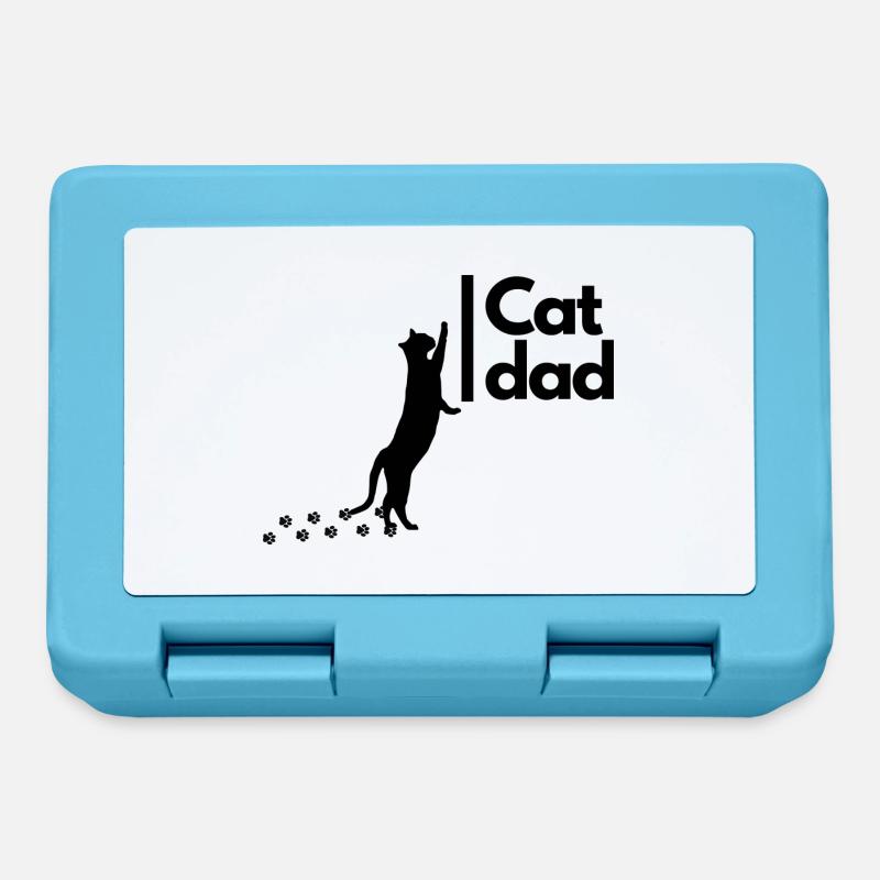 Cat-dad - Lunchbox - sapphire blue