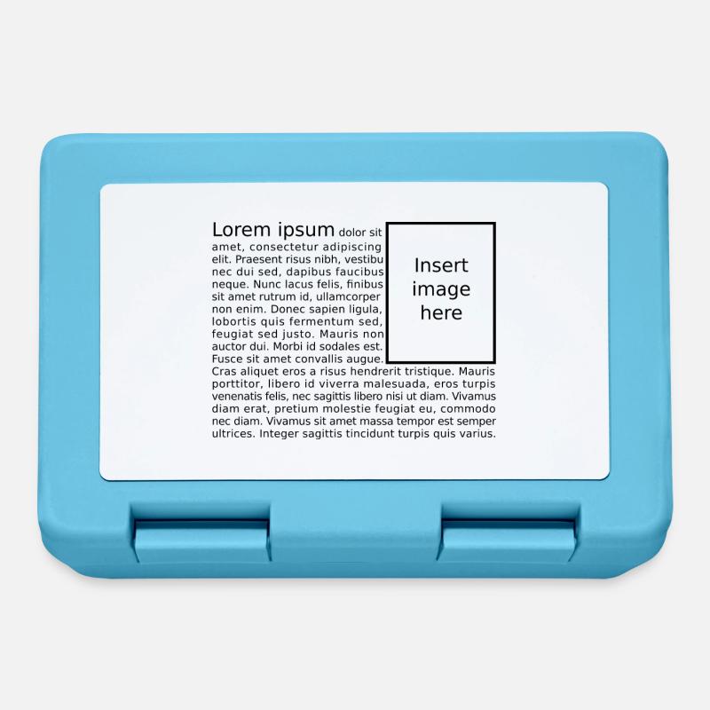 Lorem Ipsum - Brotdose - Saphirblau