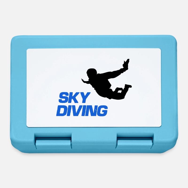 sky diving - Brotdose - Saphirblau
