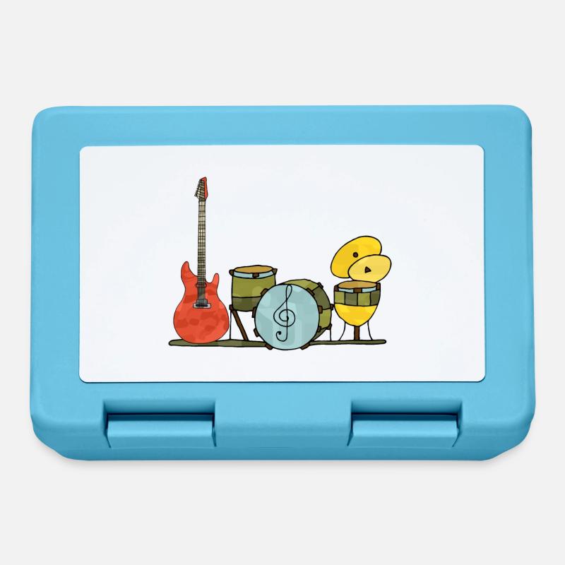 Instruments de musique - Boîte à goûter - bleu saphir