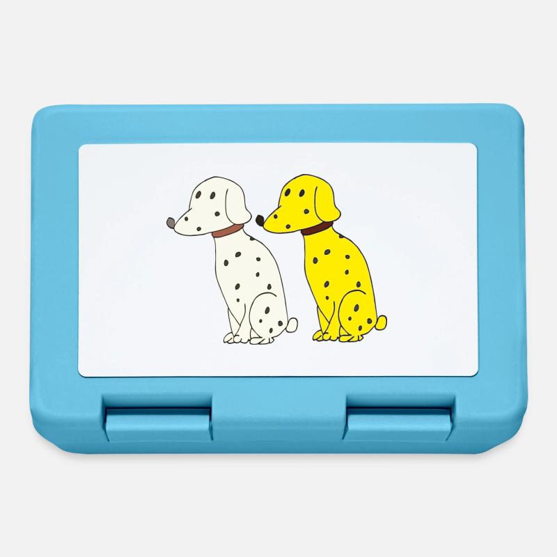 Dalmatian double - Lunchbox - sapphire blue