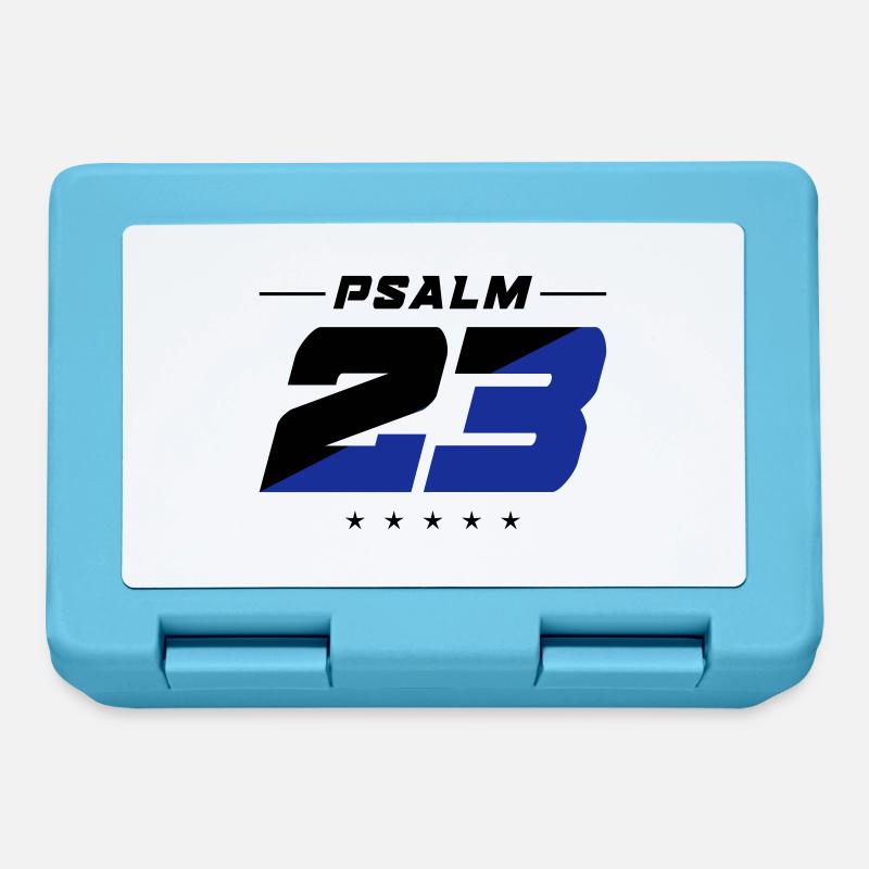 psalm 23 bible verse - Lunchbox - sapphire blue
