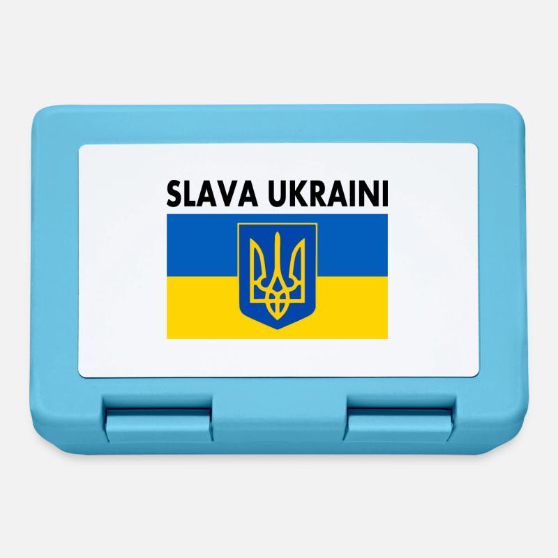 Slava ukraini - Boîte à goûter - bleu saphir
