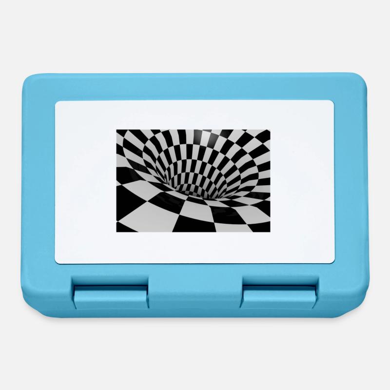 Optical Illusion 3D - Brotdose - Saphirblau