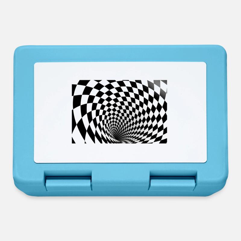 Optical Illusion 3D - Brotdose - Saphirblau