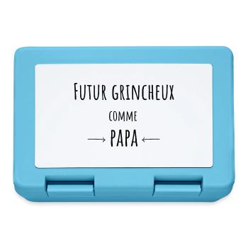 Grincheux Comme Papa Cadeau bébé - Boîte à goûter - bleu saphir - Devant