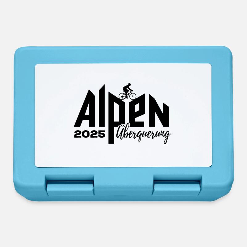 Alpenüberquerung Alpen Überquerung 2025 Rad - Brotdose - Saphirblau