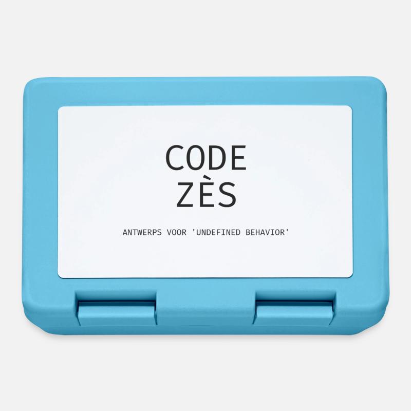 Antwerpen: "Code Zès!" – Tech Dialect Shirt - Brotdose - Saphirblau