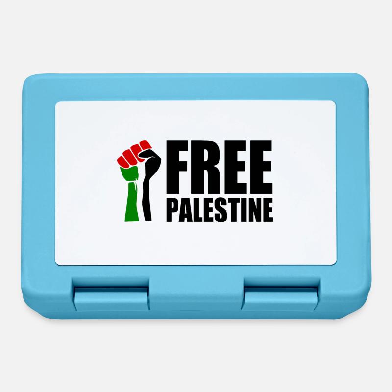 Free palestine - Boîte à goûter - bleu saphir