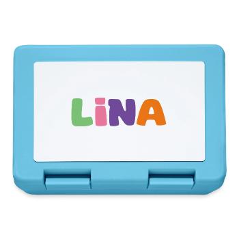 Name - Lina - Brotdose - Saphirblau - Vorne