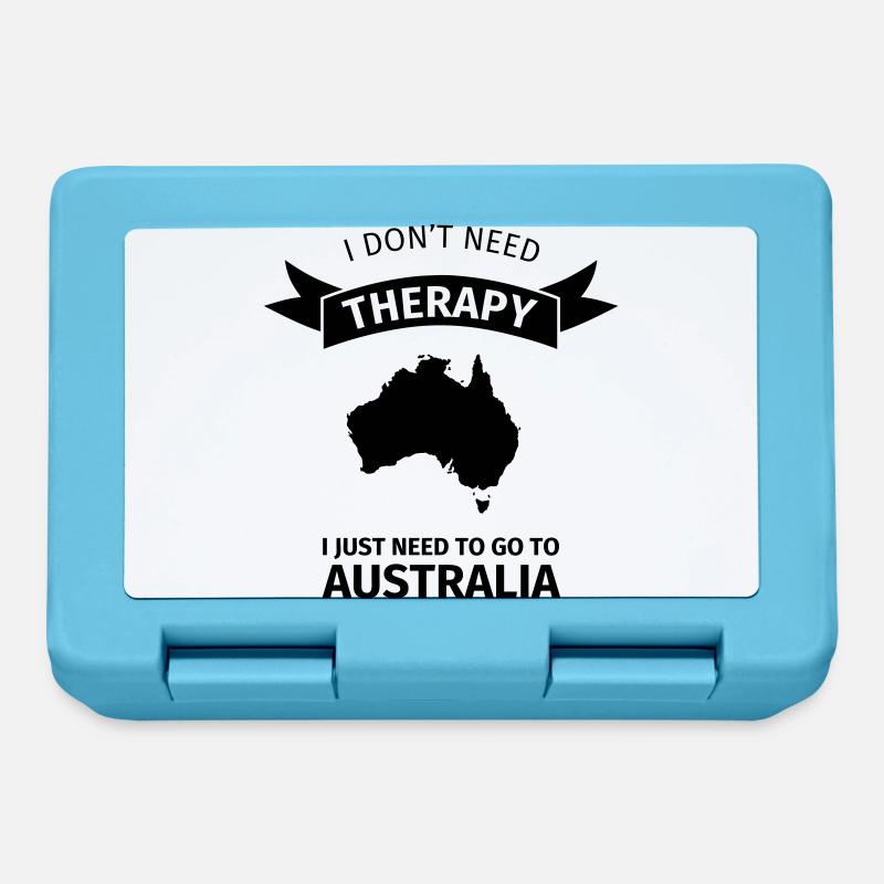 I don't need therapy I just need to go to Australi - Boîte à goûter - bleu saphir
