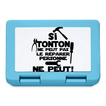 si tonton - Boîte à goûter - bleu saphir - Devant