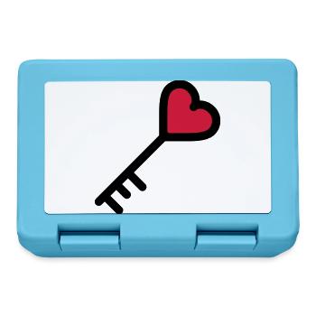 the key to the heart of Valentine's Day - Lunchbox - sapphire blue - Front
