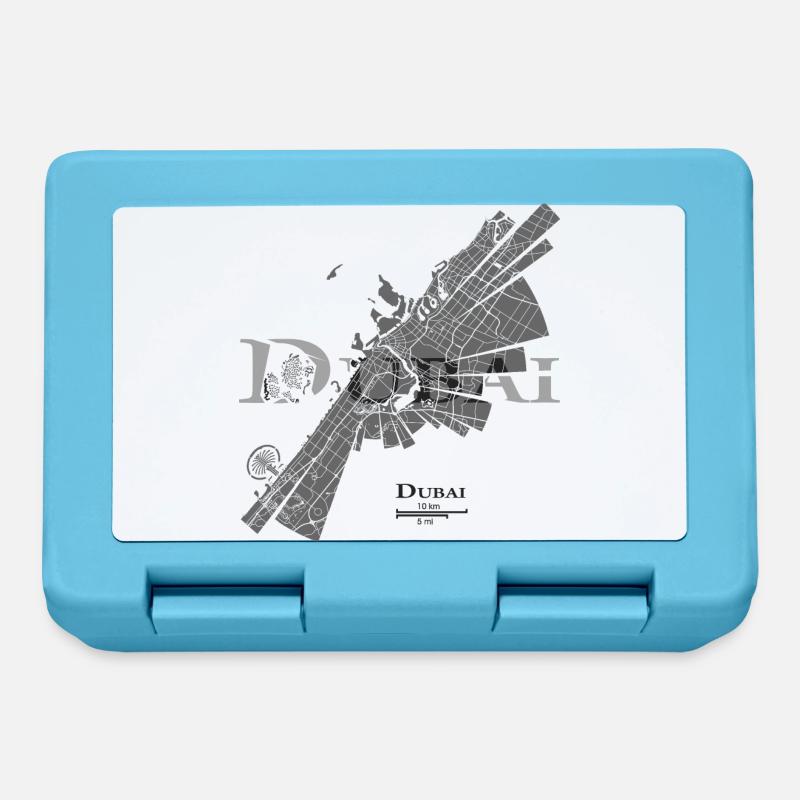 Dubai plan - Boîte à goûter - bleu saphir