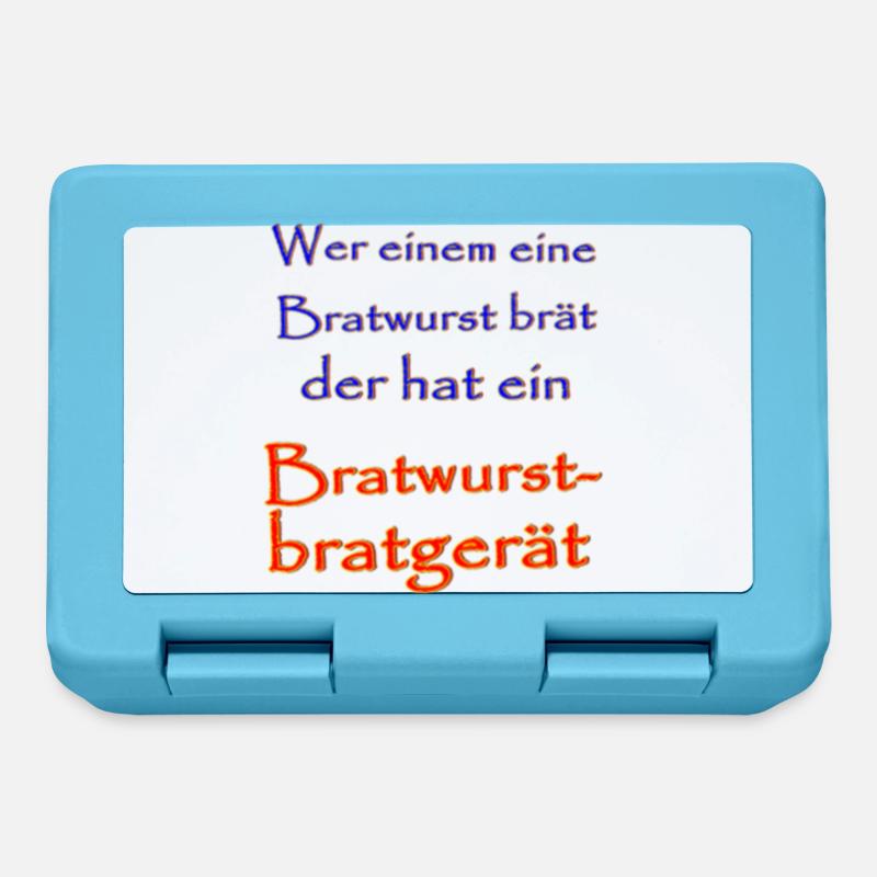 Bratwurst - Brotdose - Saphirblau