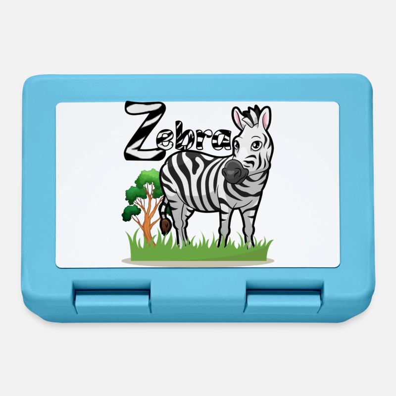 Zebra - Lunchbox - sapphire blue