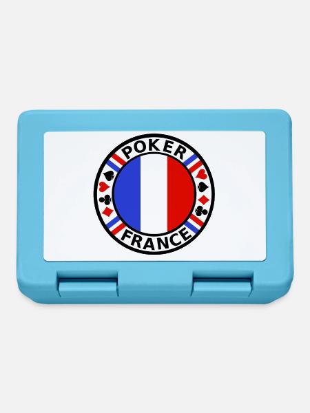 poker france - Brotdose - Saphirblau